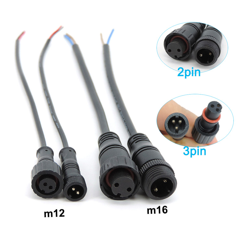 Outdoor Power Jack - M12 M16 2 3 Pin core