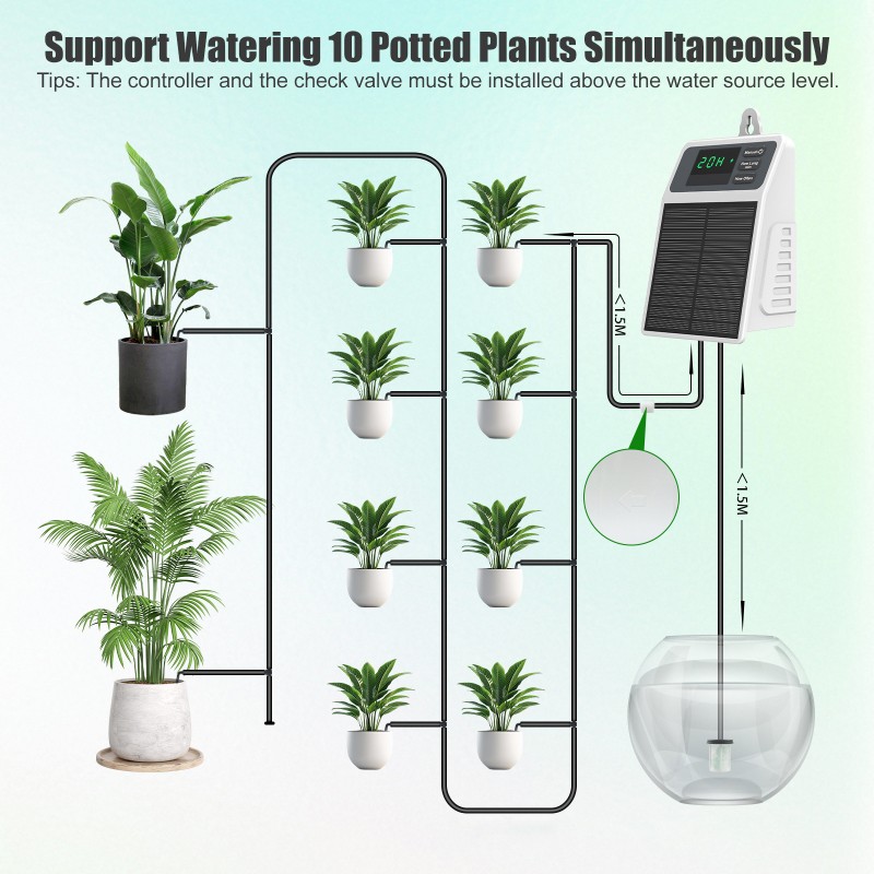 Outdoor Power Timer - 【CHRISTMAS 】Solar Powered Automatic Drip Irrigation