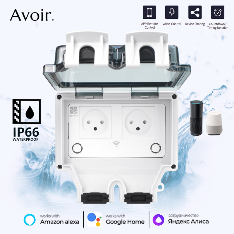 Outdoor Power Outlet Wifi - Avoir IP66 Outdoor Waterproof Socket Israel