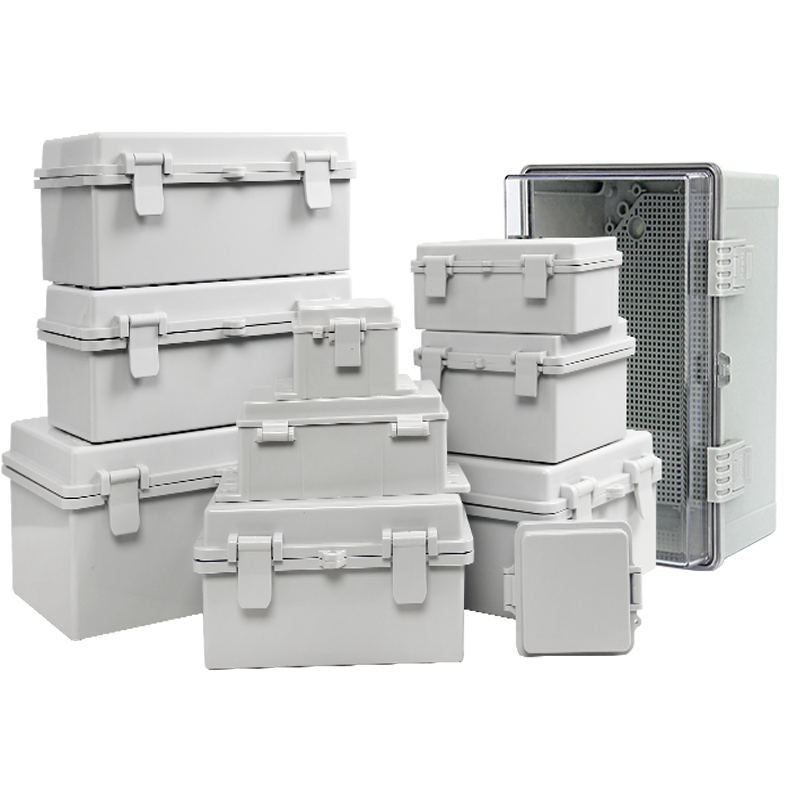 Outdoor Power Box Cover - IP67 Waterproof Transparent/Gray Cover ABS Plastic