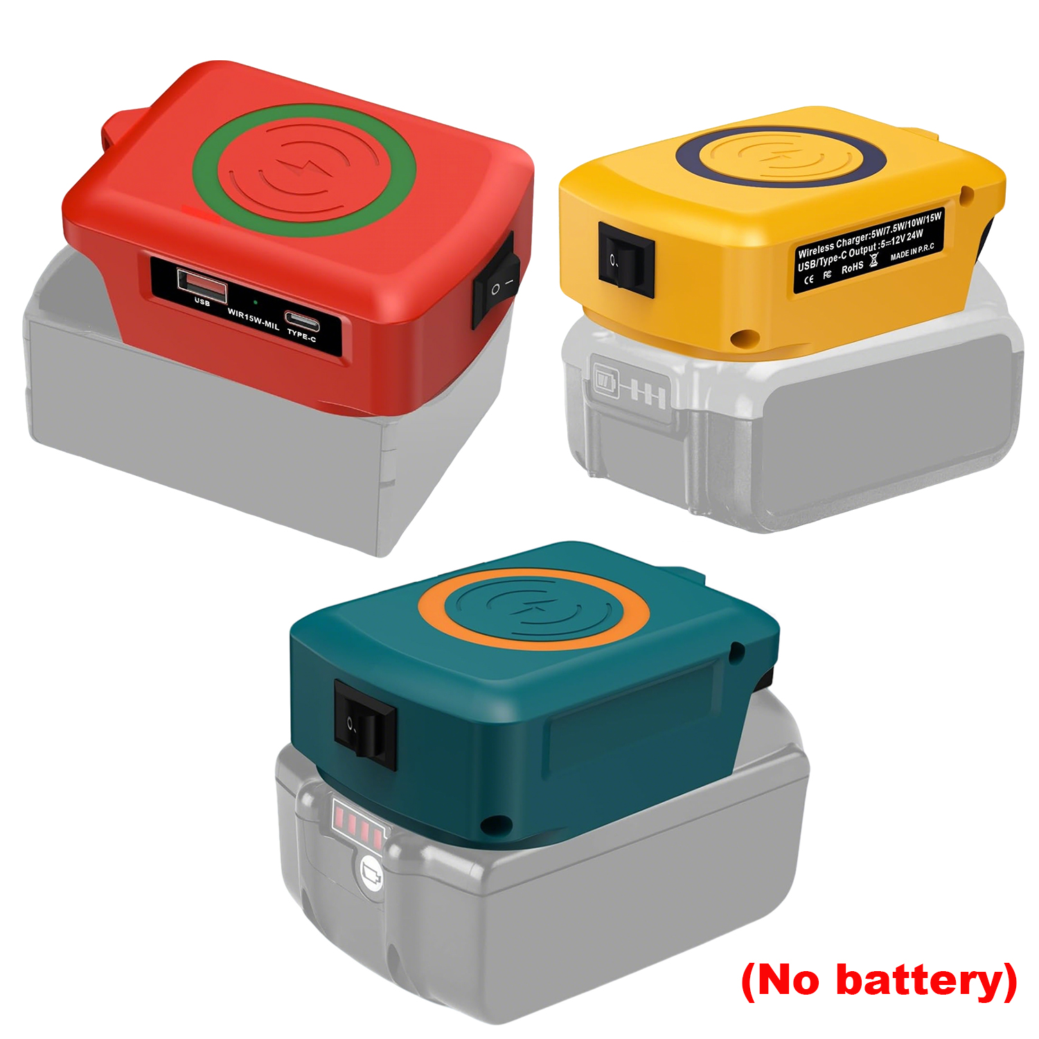 Outdoor Usb Power Adapter - NEW Wireless Phone Charger for Makita/Dewalt/Milwaukee