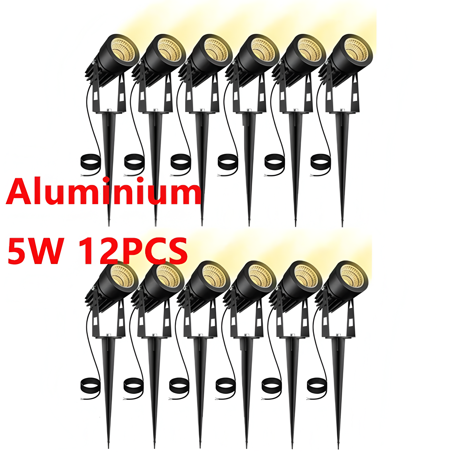 Outdoor Power Tower - 6/12PCS 0.5m wire 5W home aluminum