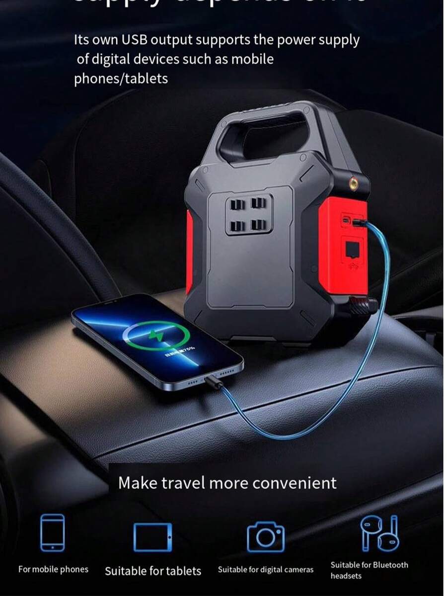 Power Outdoor - Compact 600A Peak 150PSI Dual-Use Car