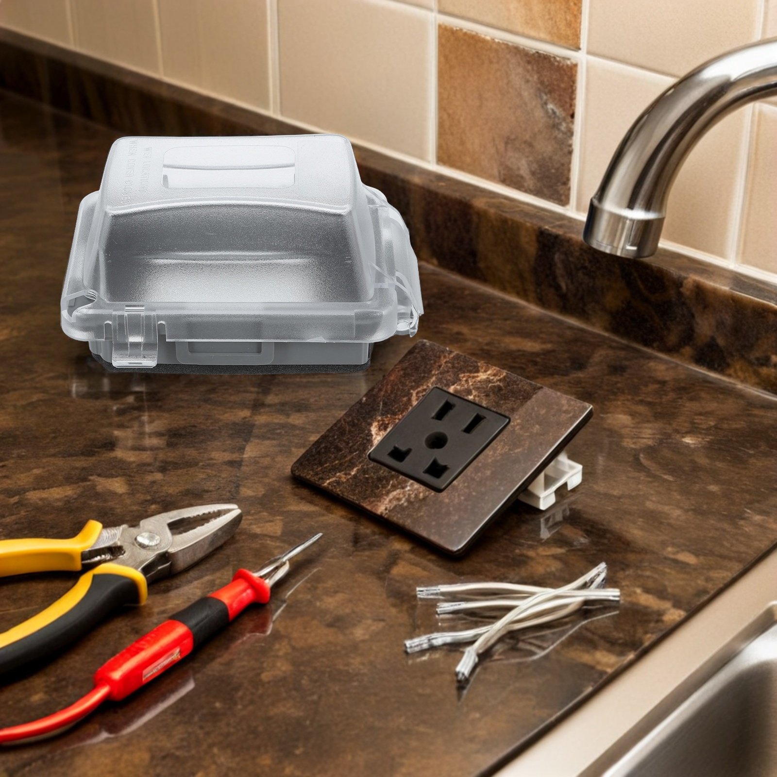 Waterproof Power Receptacle Bo – Outdoor Power Box Cover recenzja i cena