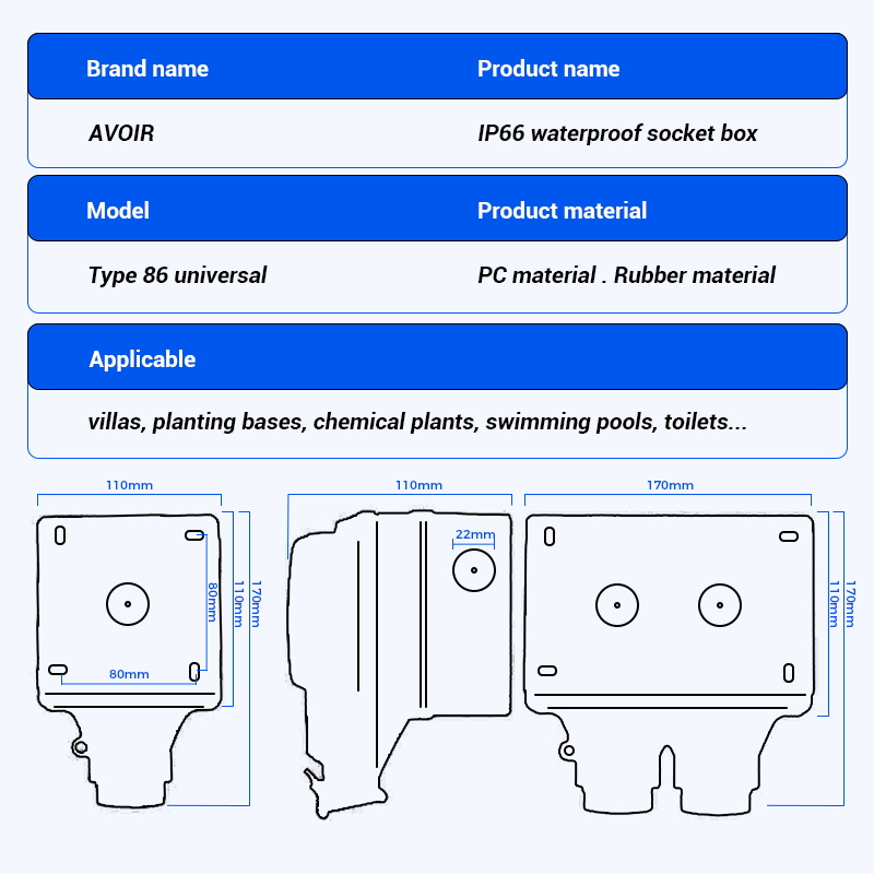 Avoir IP66 Outdoor Waterproof  – Outdoor Power Outlet Wifi recenzja i cena