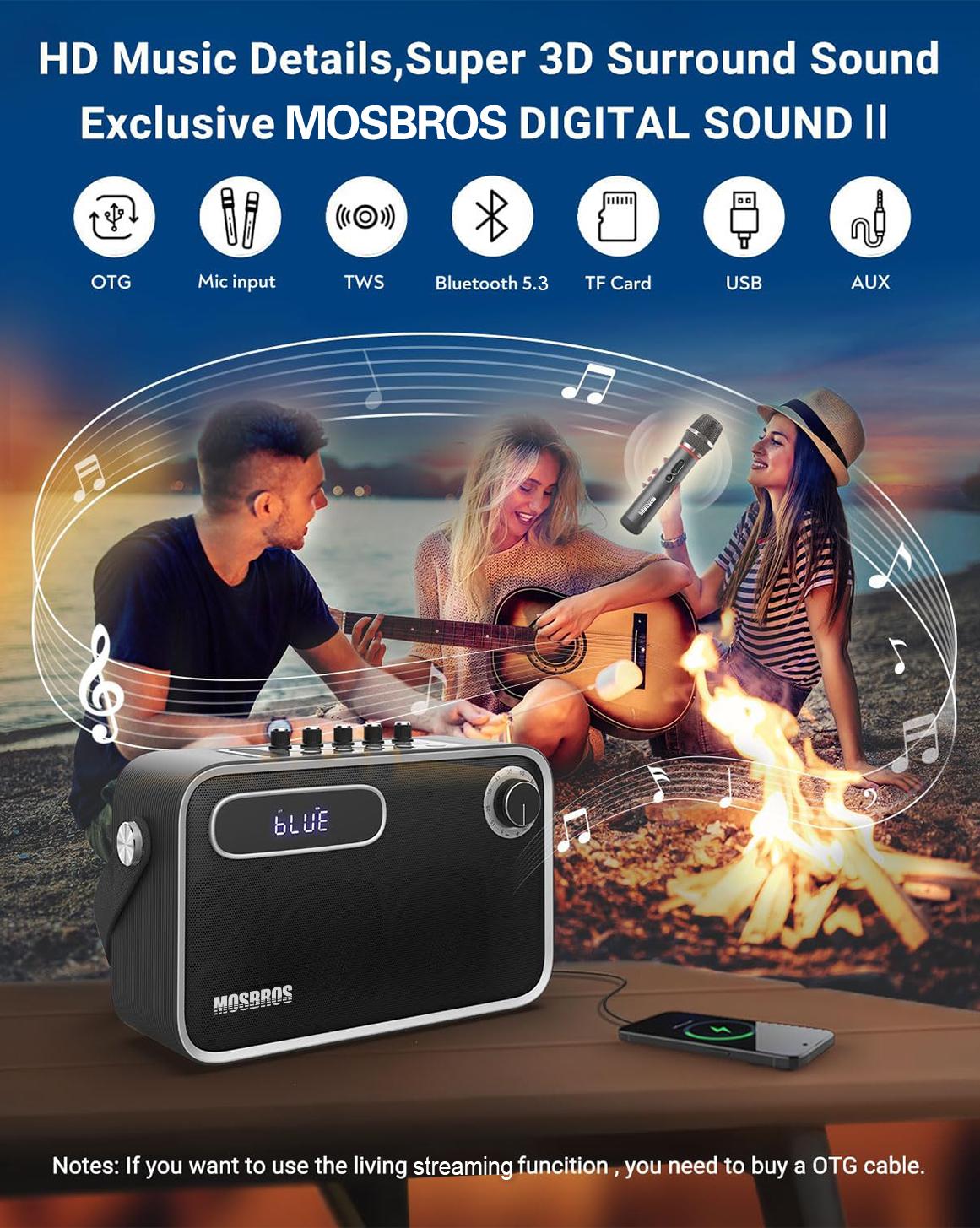 Portable Karaoke Machine 120W  – Outdoor Power Jack recenzja i cena