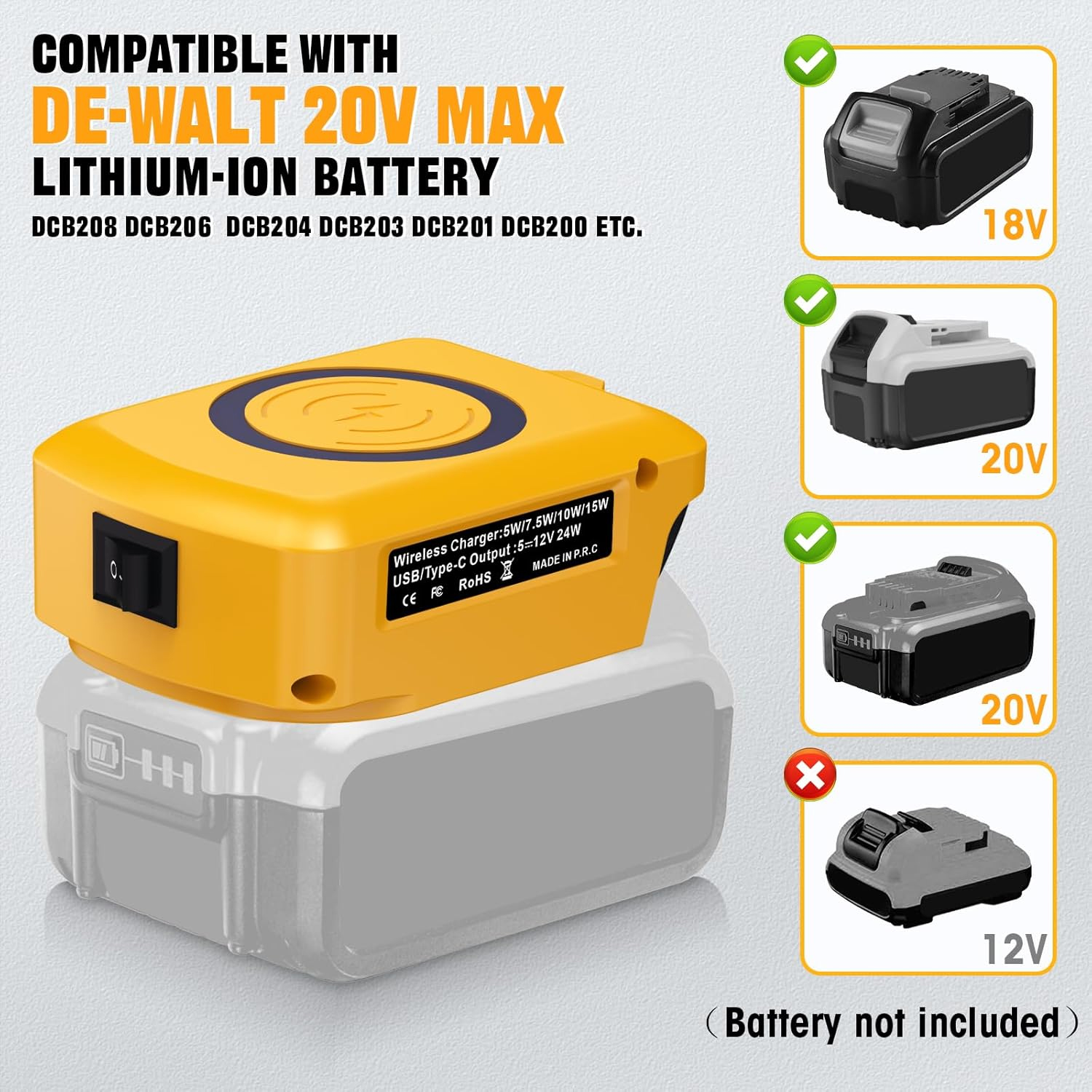 NEW Wireless Phone Charger for – Outdoor Usb Power Adapter recenzja i cena