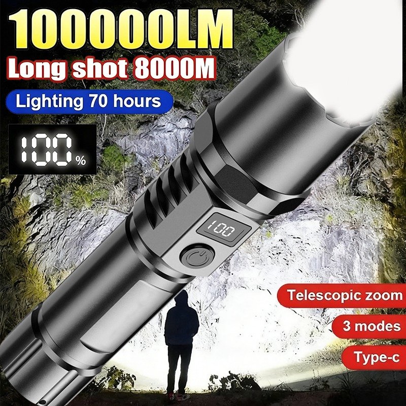 Powerful Led Handheld Flashlig – Outdoor Power For Camping recenzja i cena