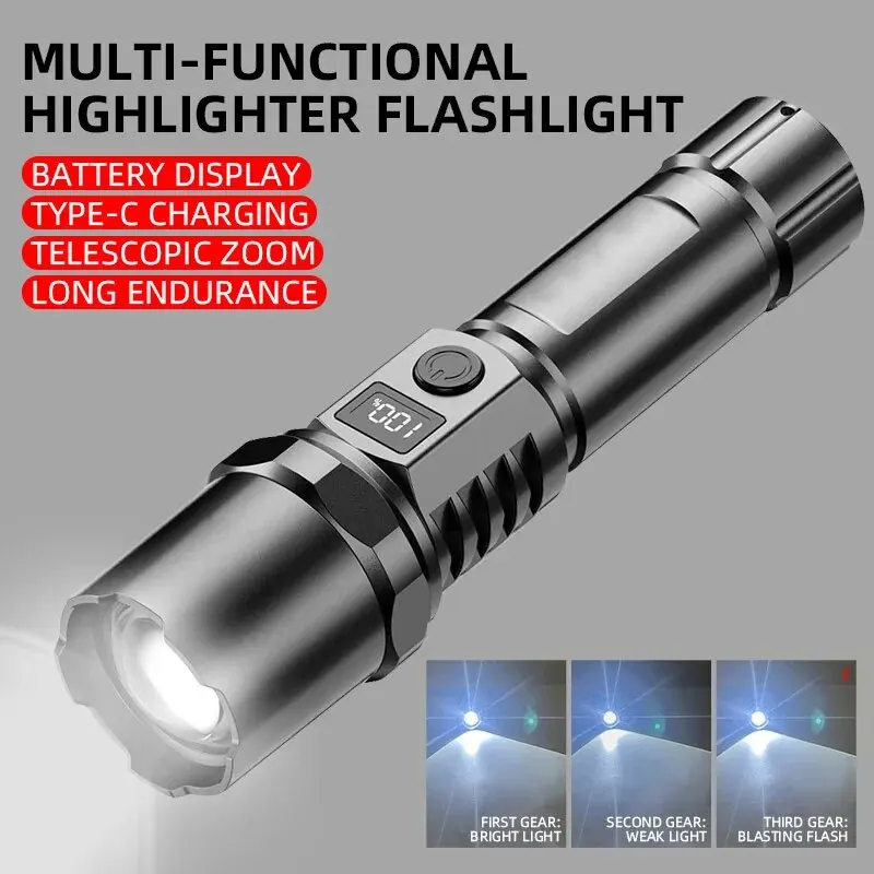 Powerful Led Handheld Flashlig – Outdoor Power For Camping recenzja i cena
