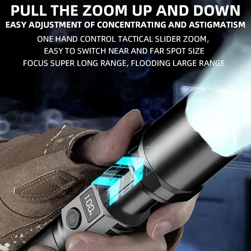 Powerful Led Handheld Flashlig – Outdoor Power For Camping recenzja i cena
