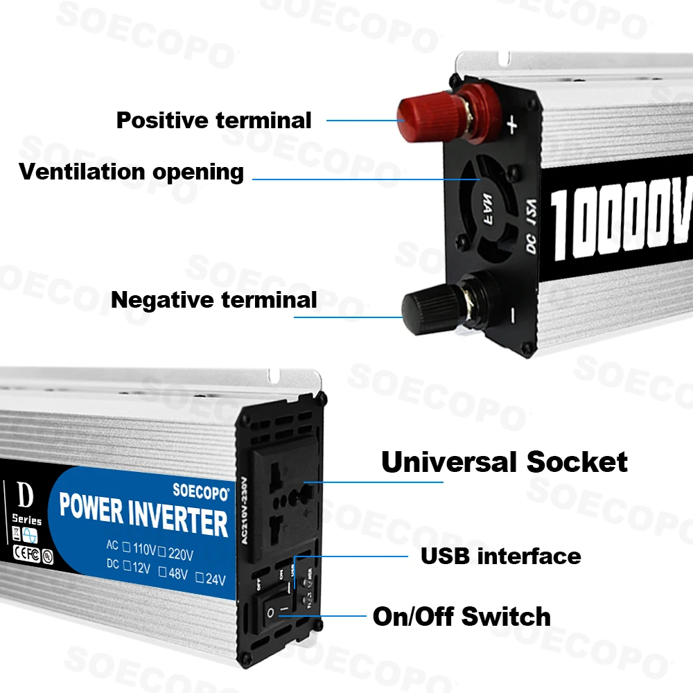 Portable 10000W Inverter 12V/2 – Outdoor Usb Power Adapter recenzja i cena