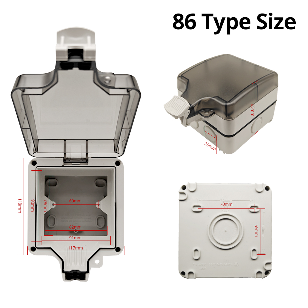Wallpad IP66 Dustproof Waterpr – Outdoor Power Box Cover recenzja i cena