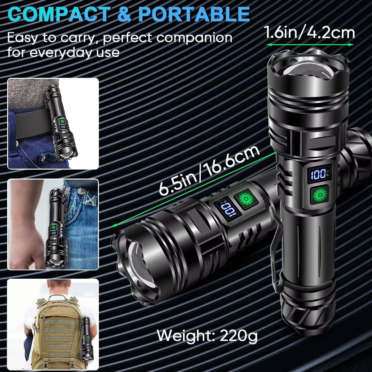 High Power LED Flashlight USB  – Outdoor Power Works recenzja i cena