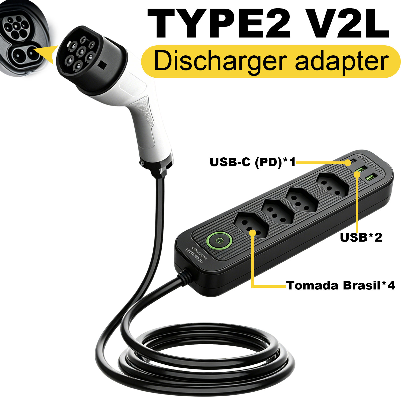 Type2 V2L Discharge Adapter 16 – Outdoor Power Module recenzja i cena