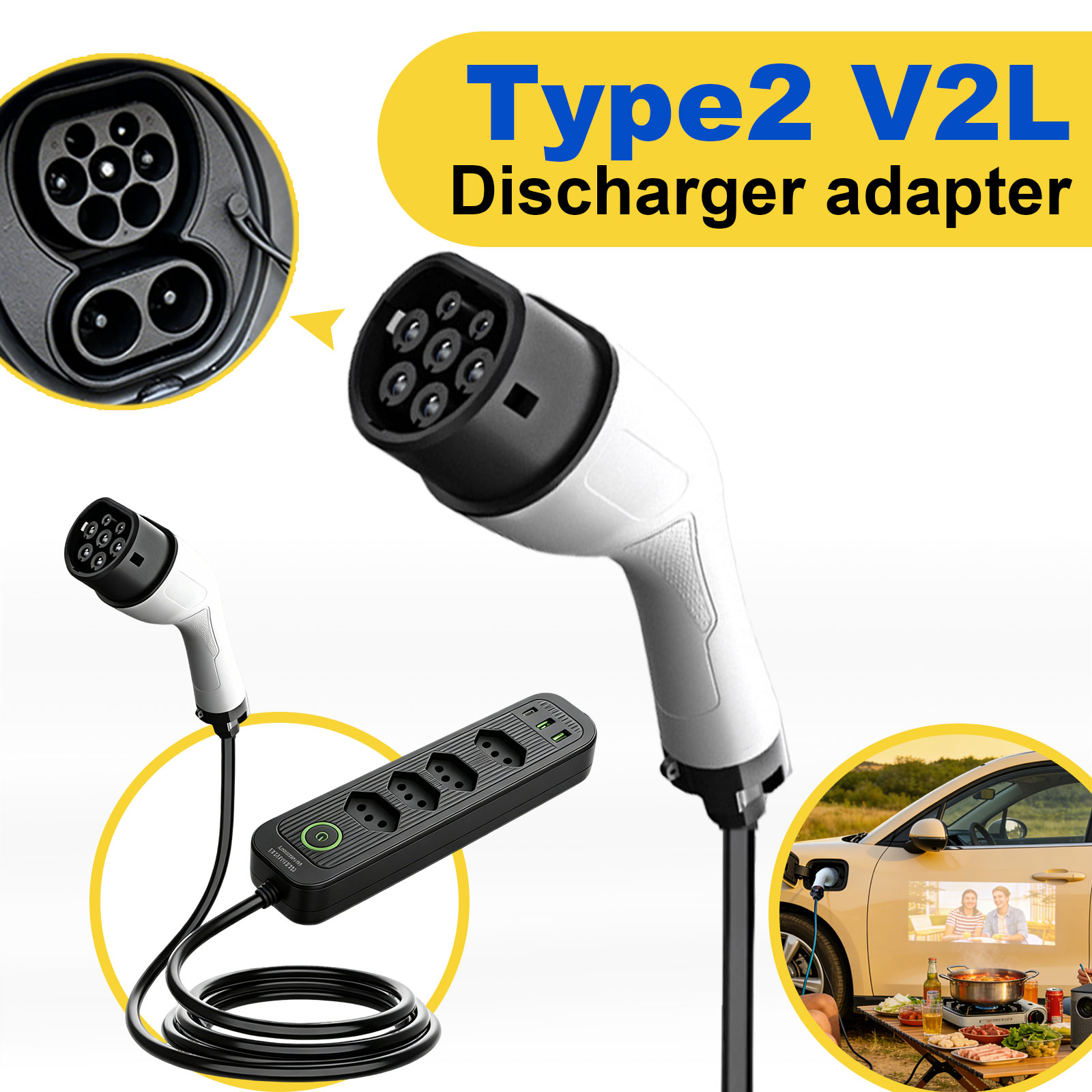 Type2 V2L Discharge Adapter 16 – Outdoor Power Module recenzja i cena