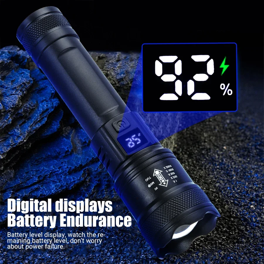 9900LM Powerful LED Flashlight – Outdoor Usb Power Bank recenzja i cena