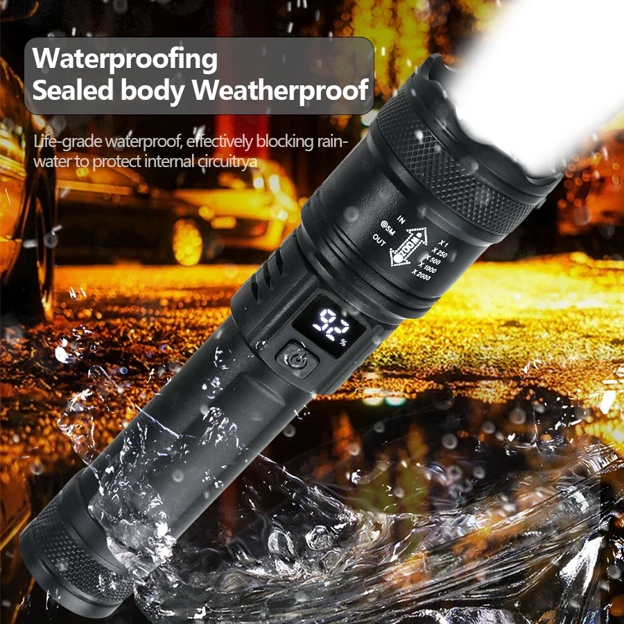 9900LM Powerful LED Flashlight – Outdoor Usb Power Bank recenzja i cena