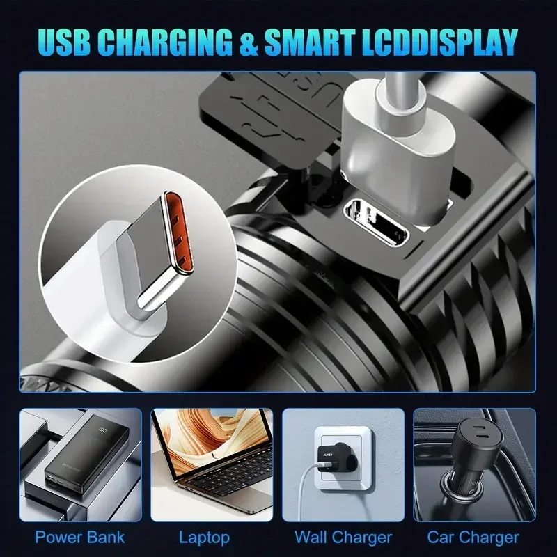 Powerful LED Flashlight Batter – Outdoor Usb Power Bank recenzja i cena