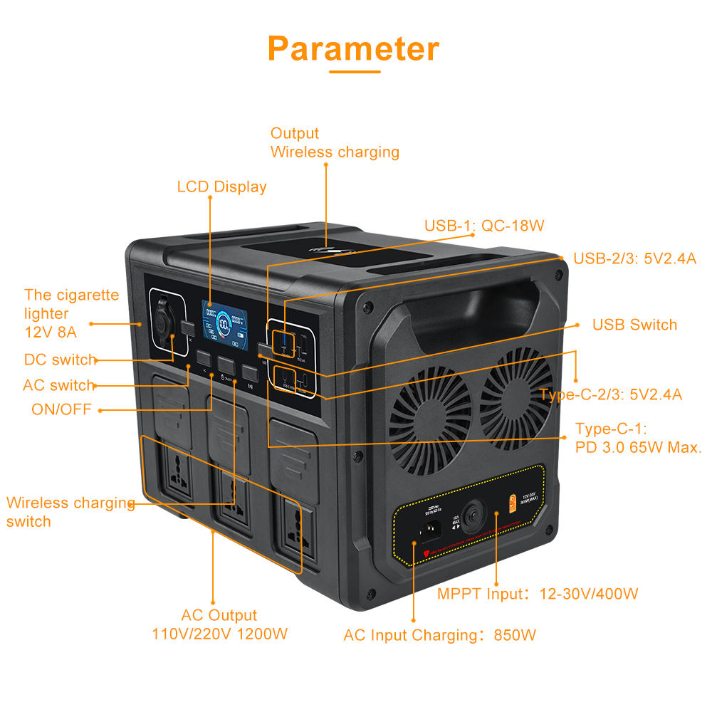 1200W Portable Solar Generator – Power Outdoor recenzja i cena