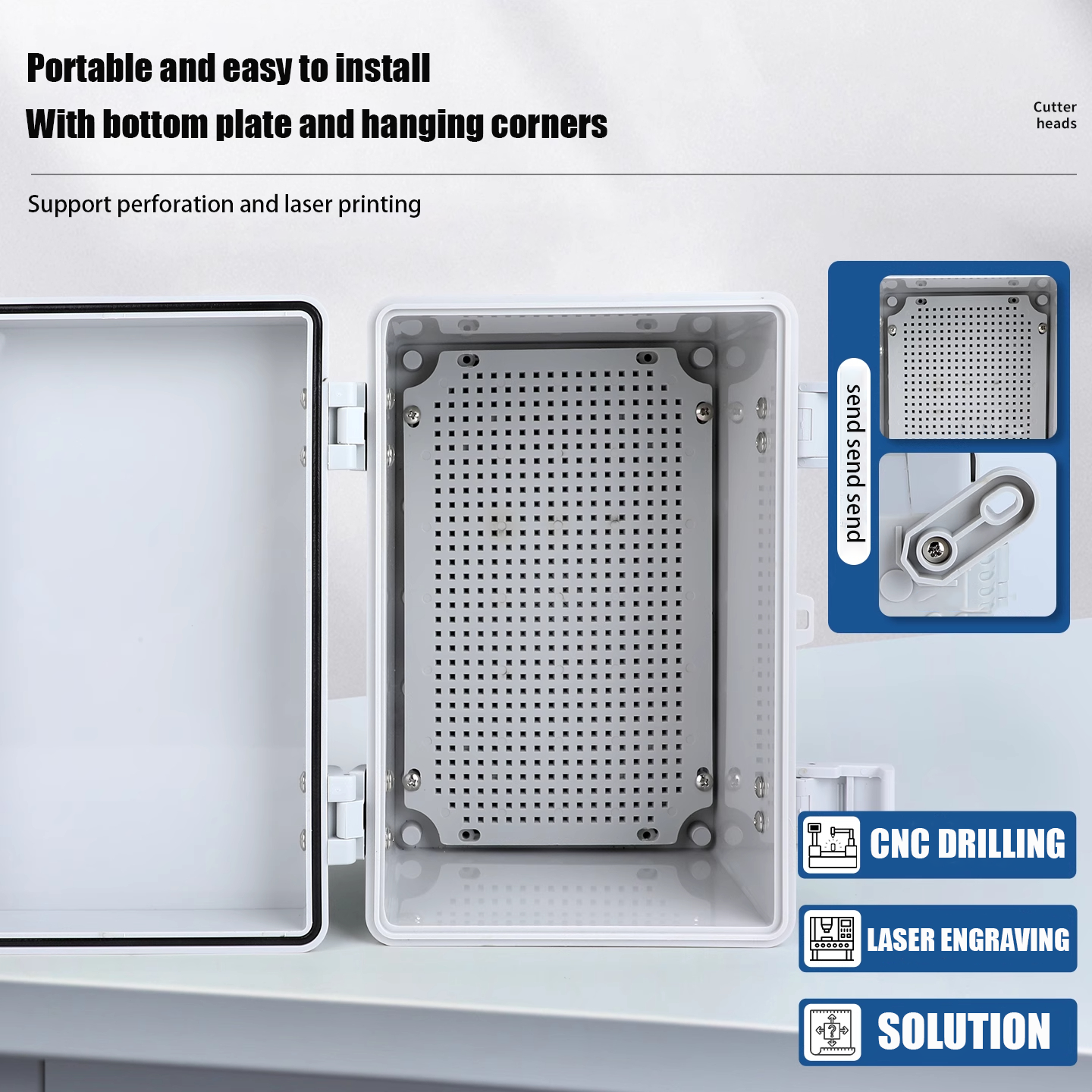 IP66 Waterproof Transparent/Gr – Outdoor Power Box Cover recenzja i cena