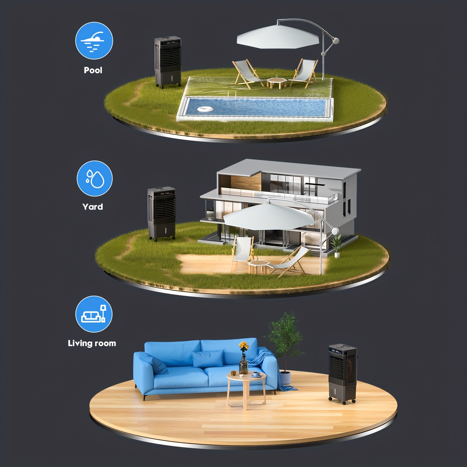 1800CFM Portable Air Cooler wi – Power Outdoor recenzja i cena
