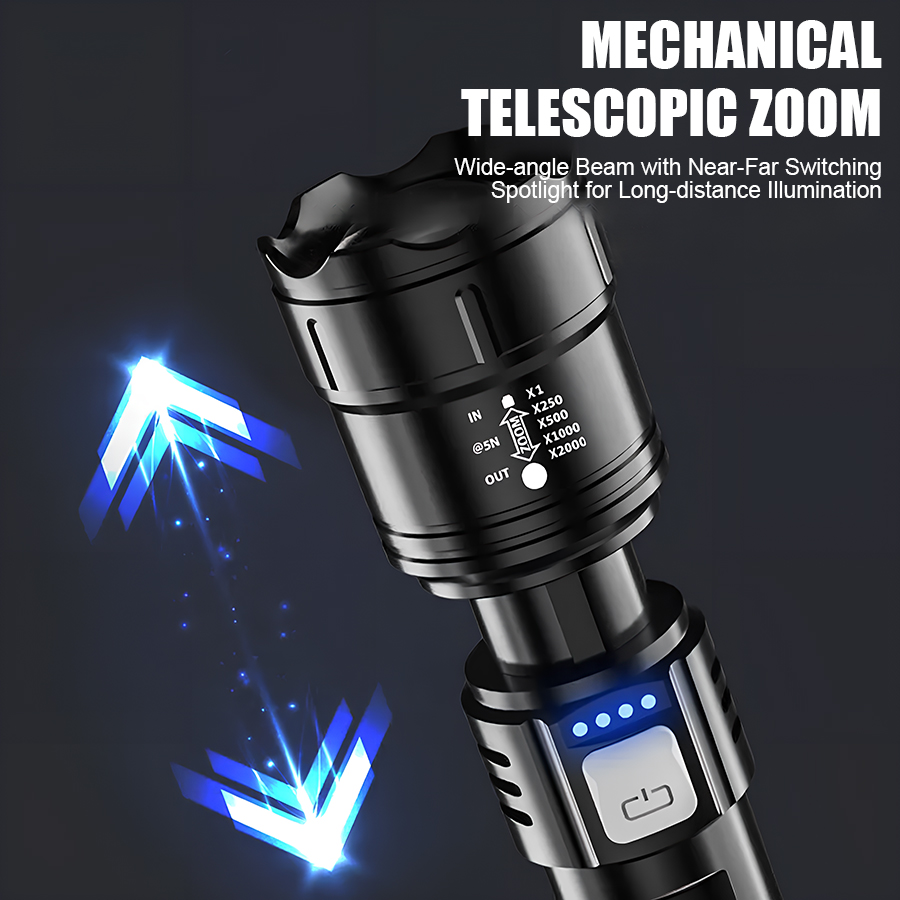 High Power P50 LED Flashlight  – Outdoor Power For Camping recenzja i cena