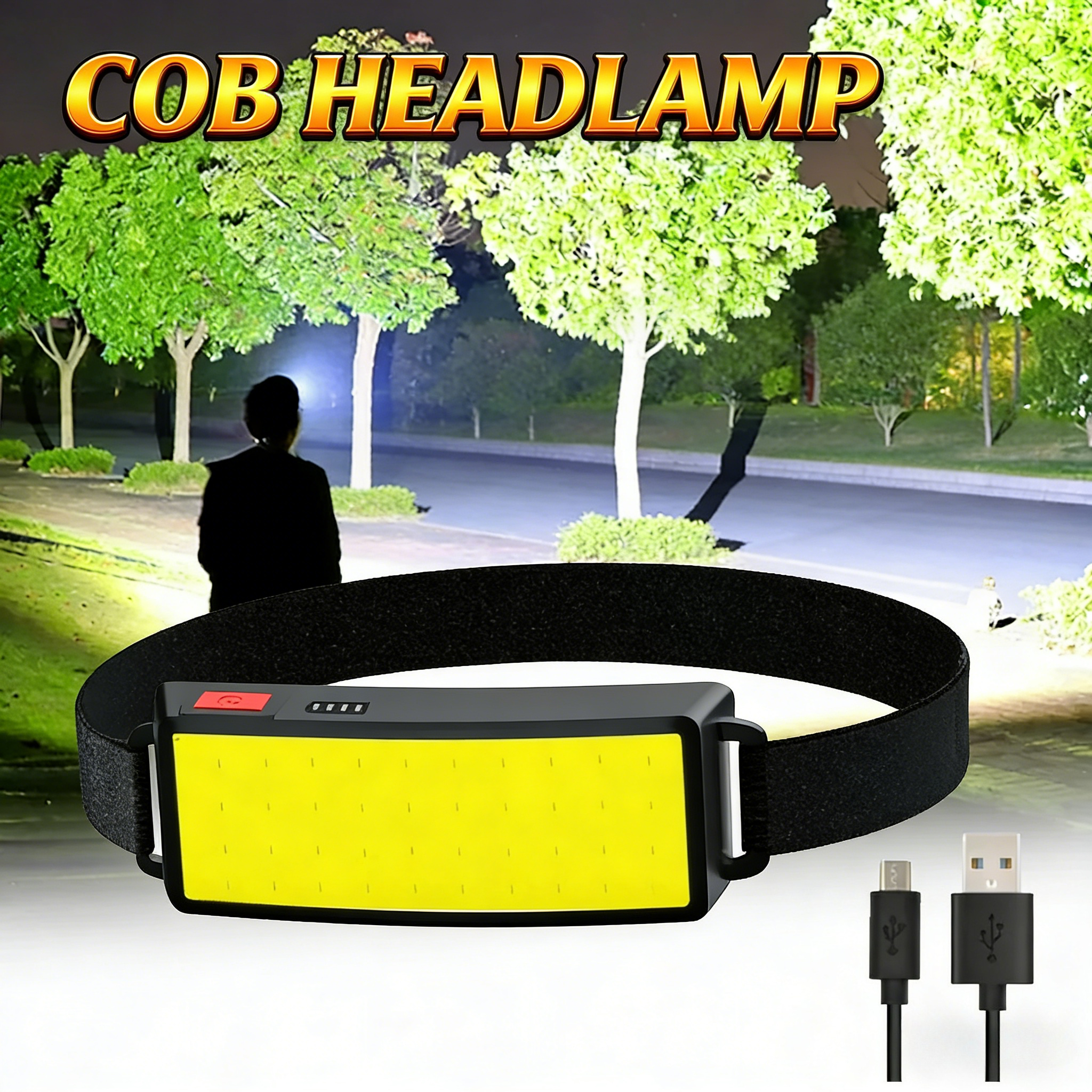 COB Portable LED Headlights Ou – Outdoor Usb Power Bank recenzja i cena