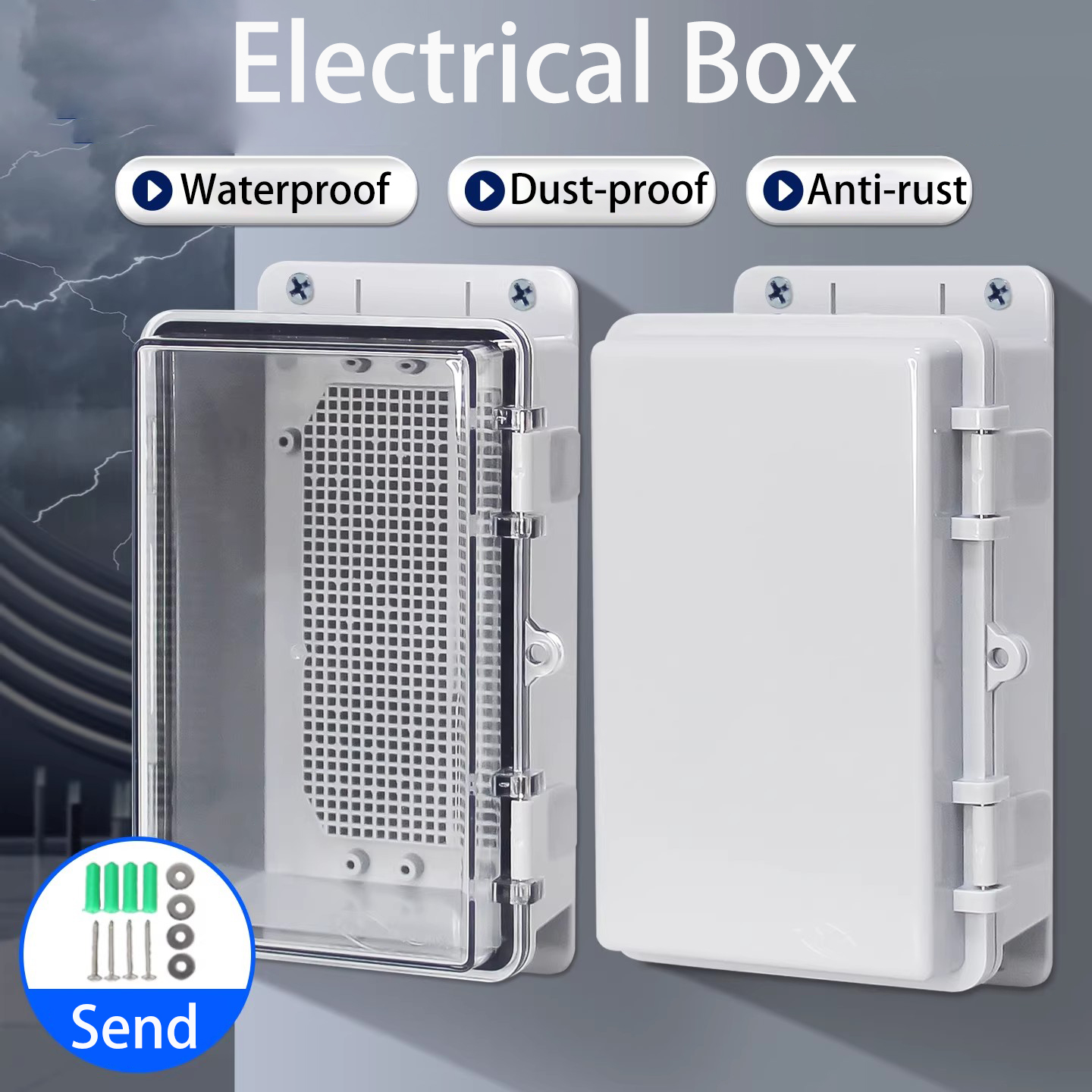 IP66 Waterproof Grey/Transpare – Outdoor Power Box Cover recenzja i cena