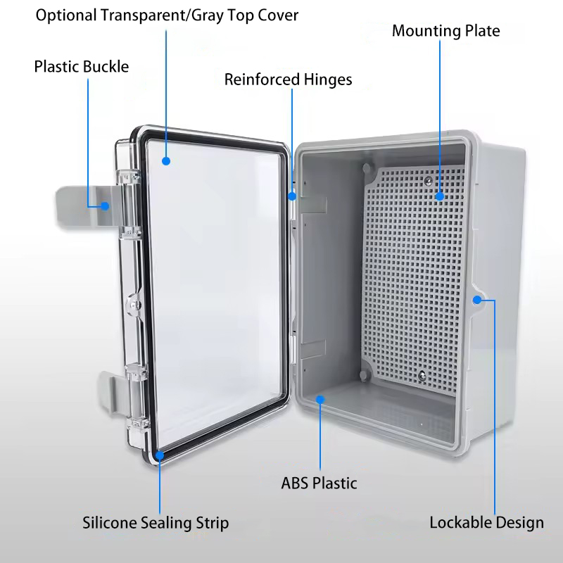 IP66 Waterproof Grey/Transpare – Outdoor Power Box Cover recenzja i cena