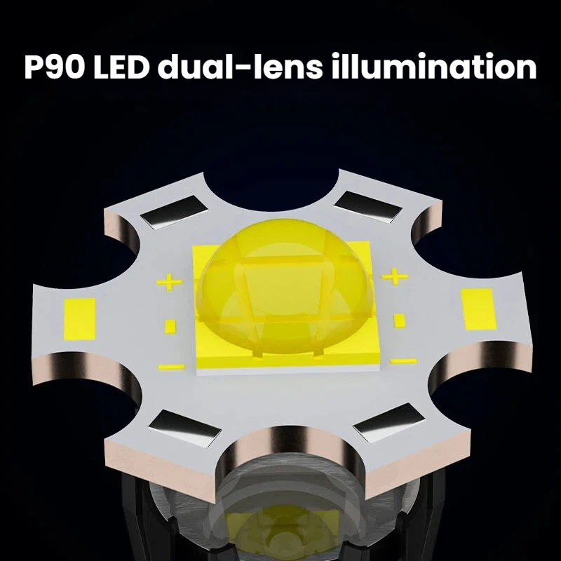 High-power P90 LED Flashlight  – Outdoor Power For Camping recenzja i cena