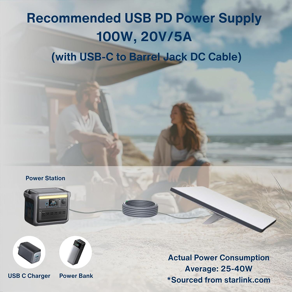 2m USB C to PD Power Cable for – Outdoor Power Jack recenzja i cena