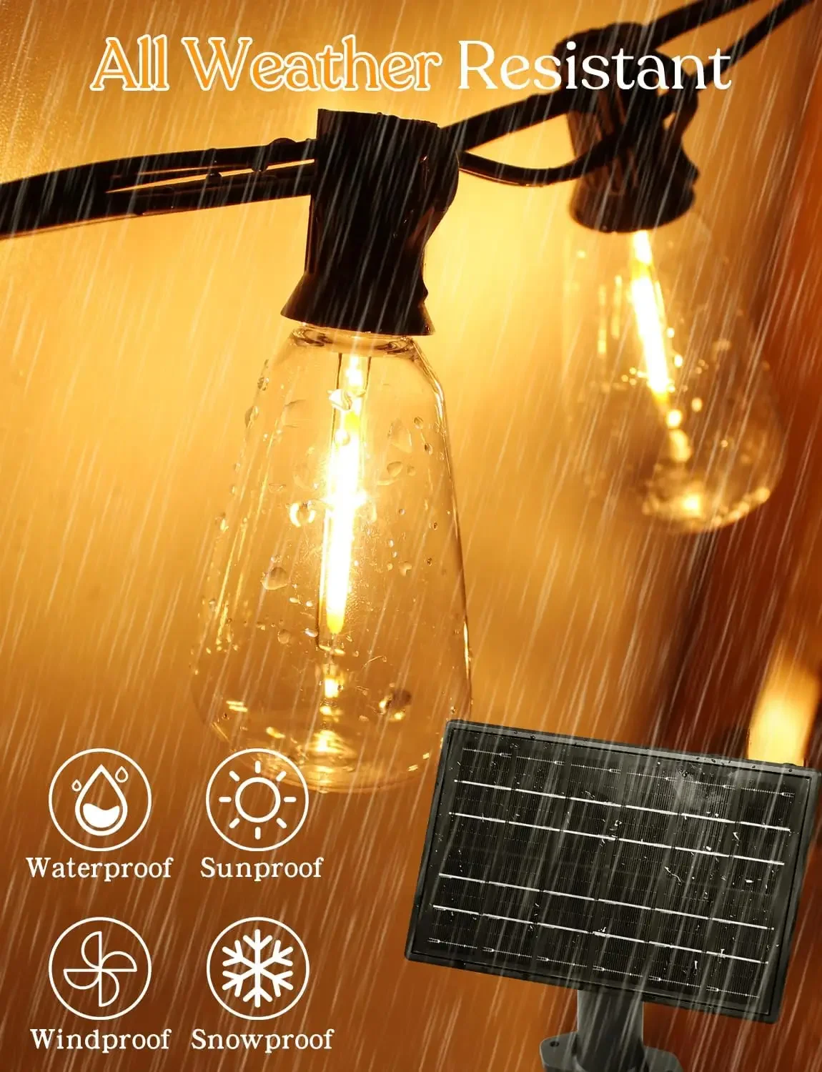 Solar Outdoor String Lights Re – Outdoor Power Timer recenzja i cena