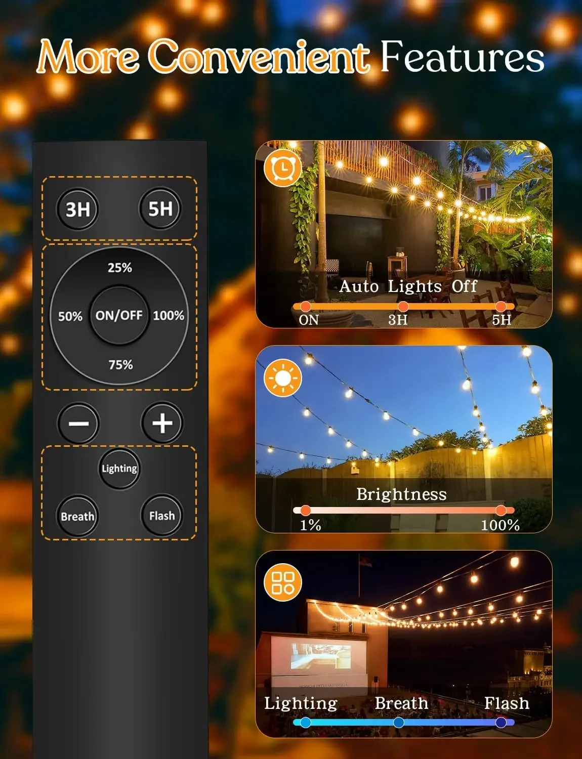 Solar Outdoor String Lights Re – Outdoor Power Timer recenzja i cena