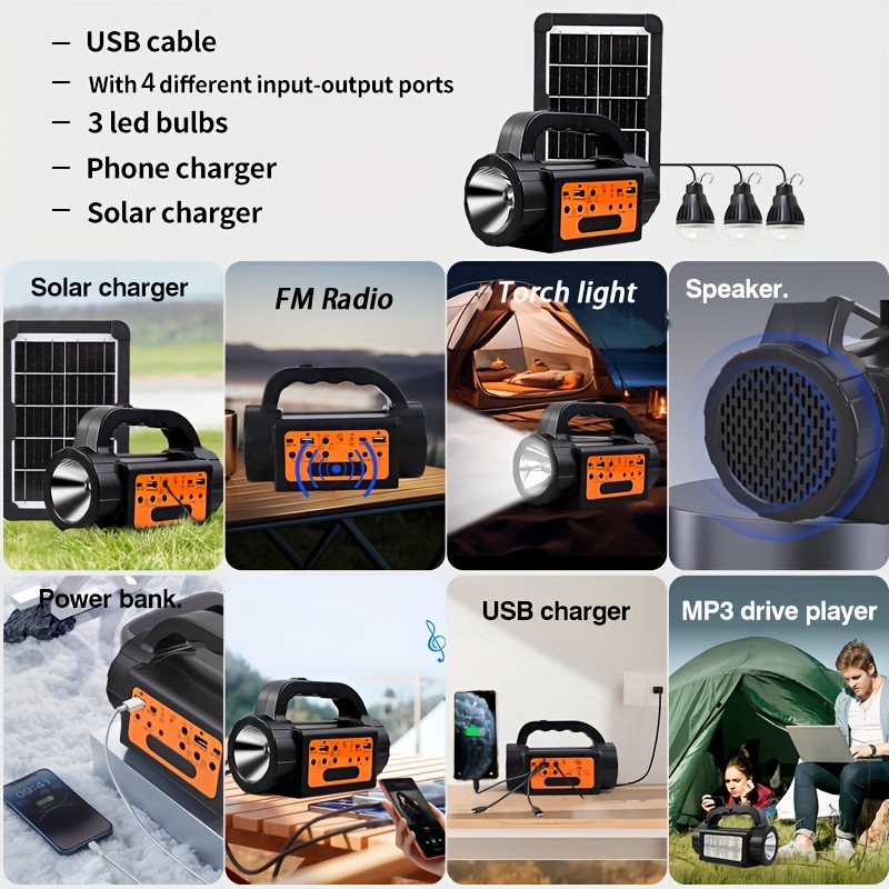 Solar Rechargeable Camping Lig – Outdoor Power For Camping recenzja i cena