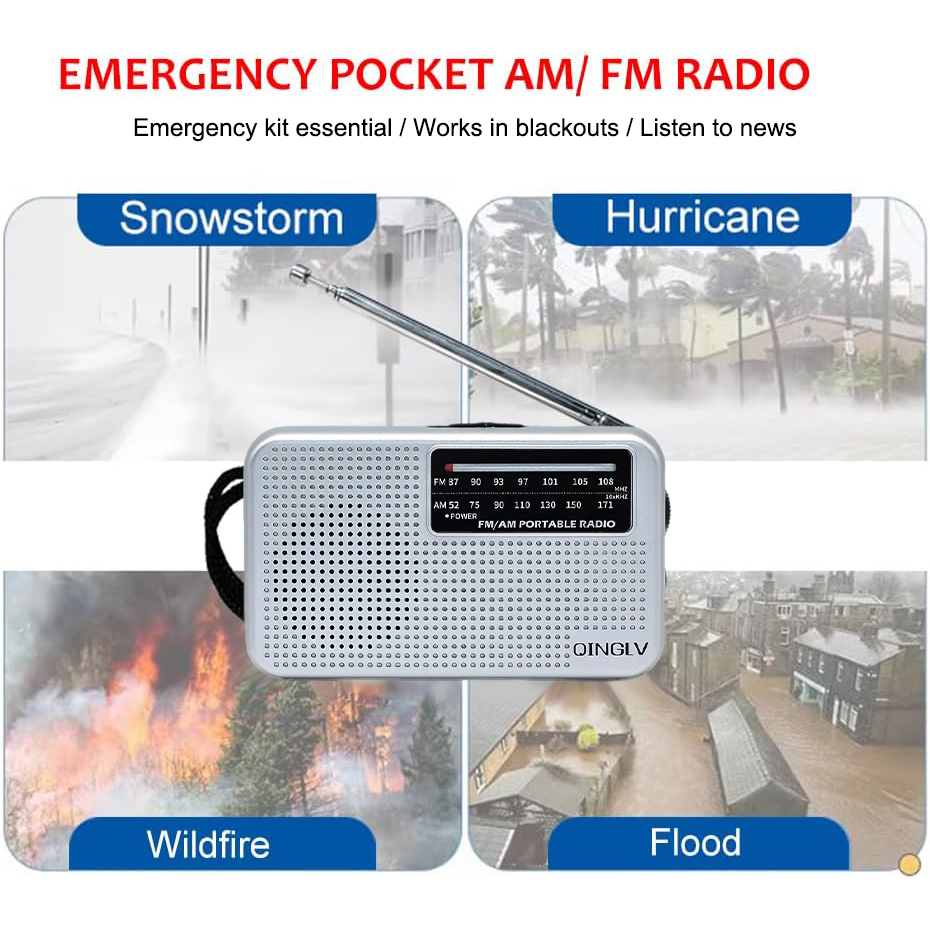 Portable AM/FM Emergency Radio – Outdoor Power Jack recenzja i cena