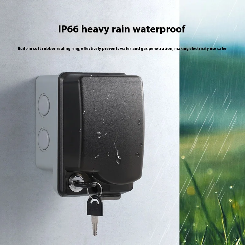 Outdoor Waterproof Socket Open – Outdoor Power Box Cover recenzja i cena