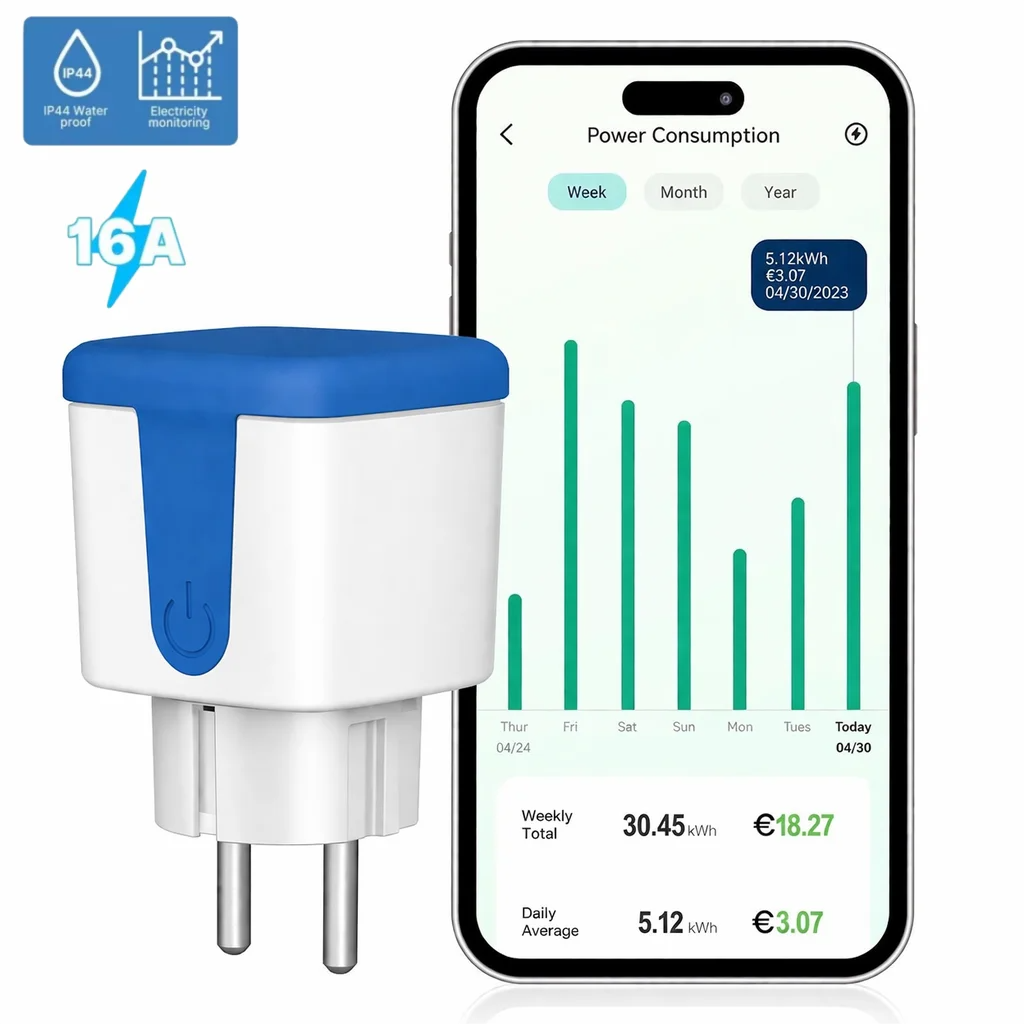 16A WiFi EU Socket Smart Outdo – Outdoor Power Outlet Wifi recenzja i cena