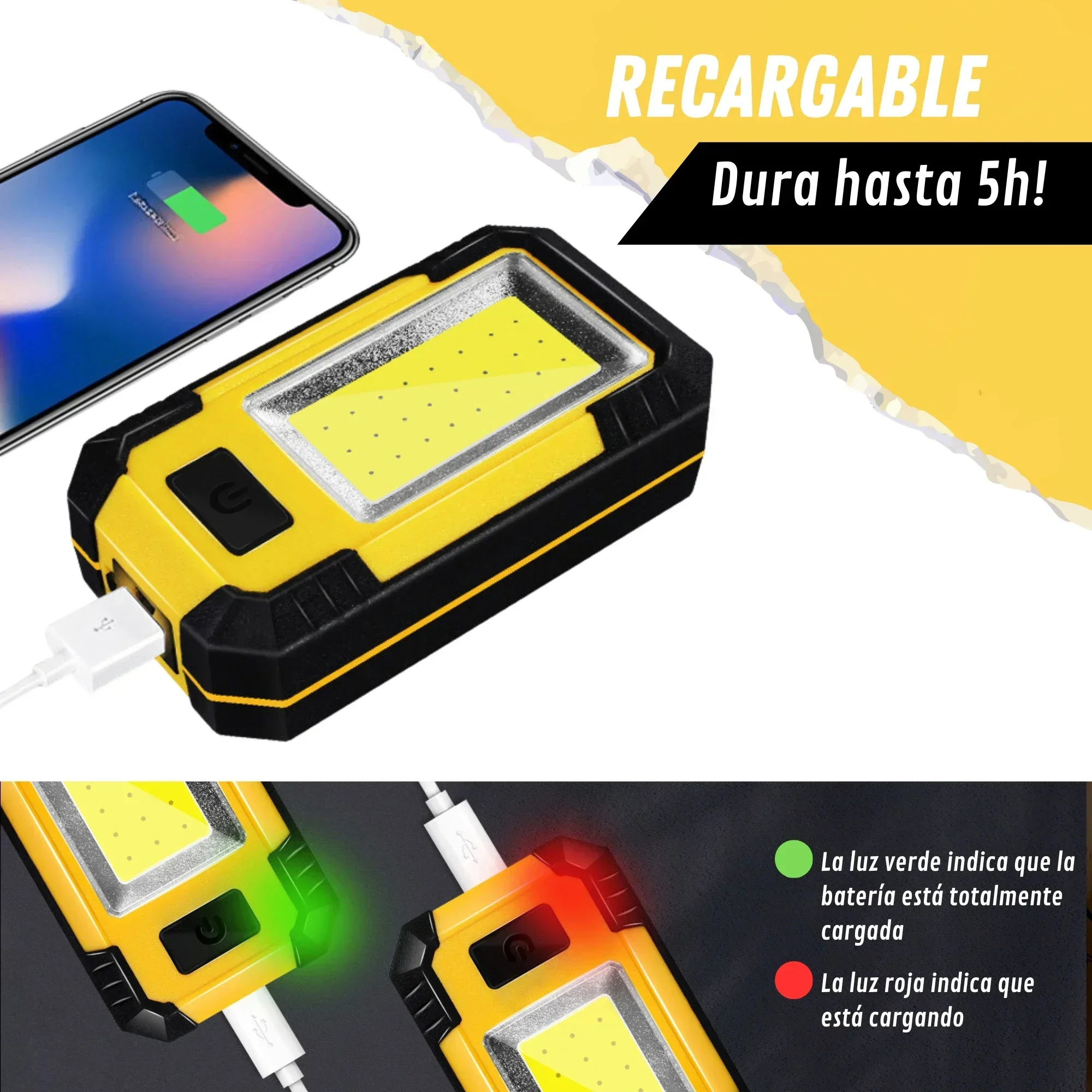 4000MaH Rechargeable Work Ligh – Outdoor Power Works recenzja i cena