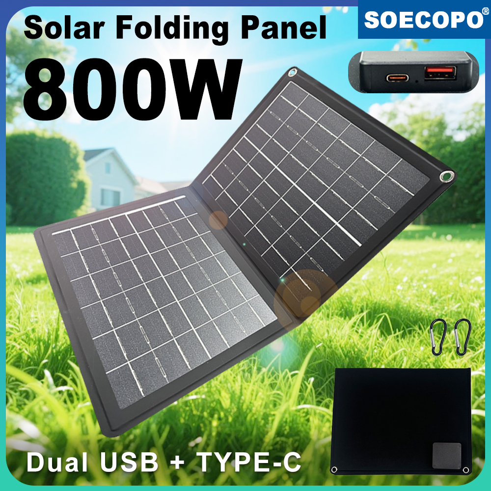 SOECOPO 800W Portable Solar Pa – Outdoor Usb Power Bank recenzja i cena