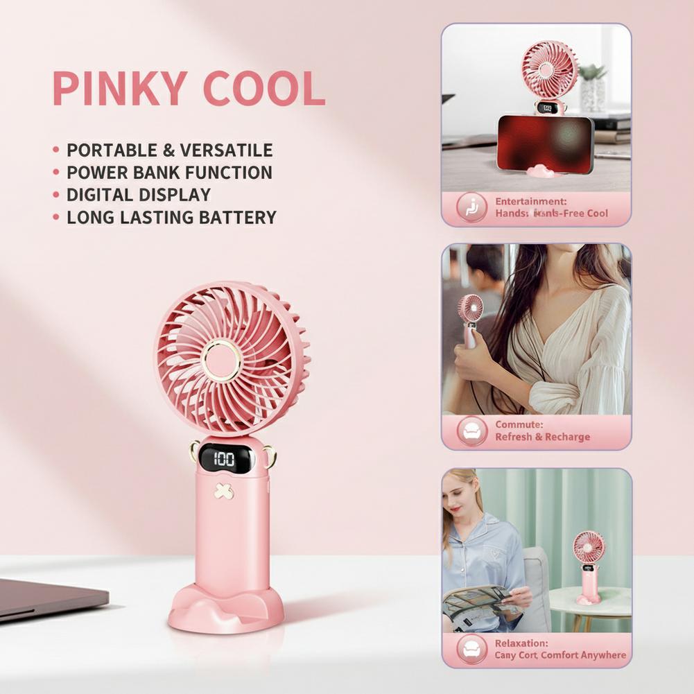 Portable Mini Fan With 6 Speed – Outdoor Usb Power Bank recenzja i cena