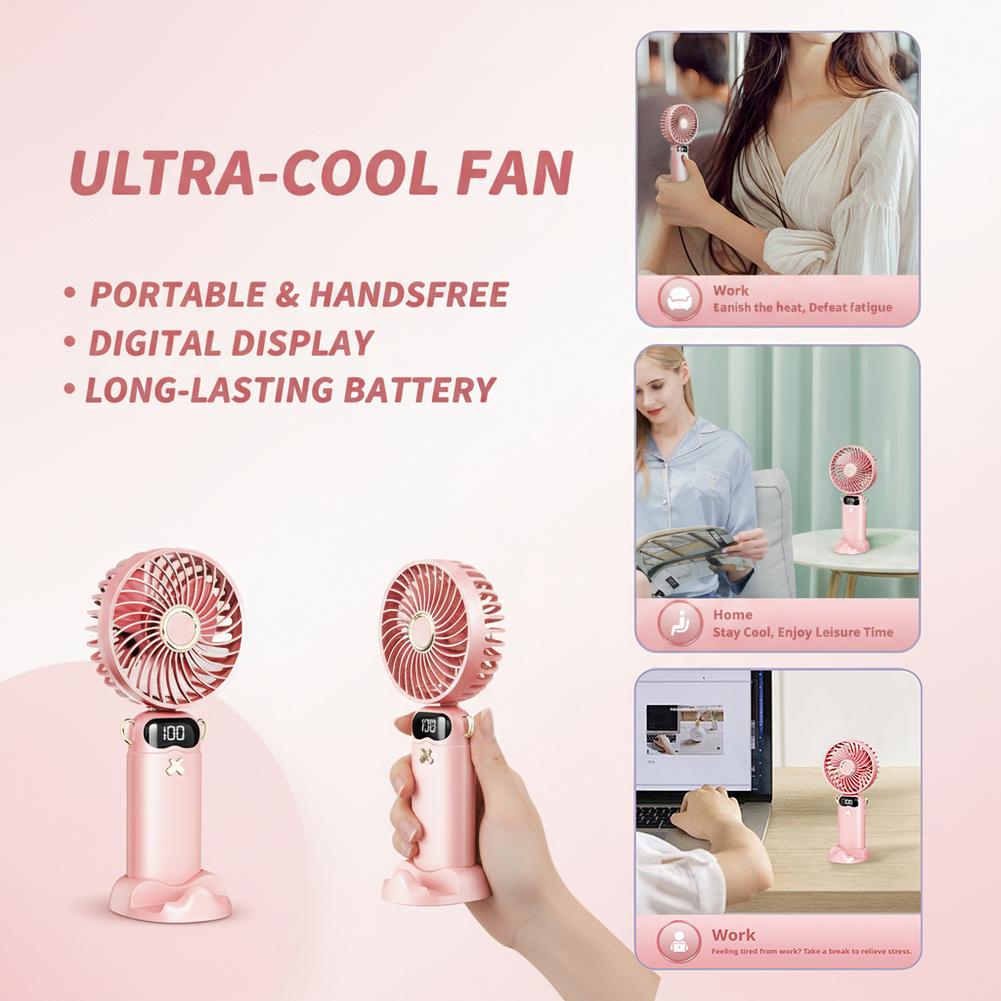 Portable Mini Fan With 6 Speed – Outdoor Usb Power Bank recenzja i cena