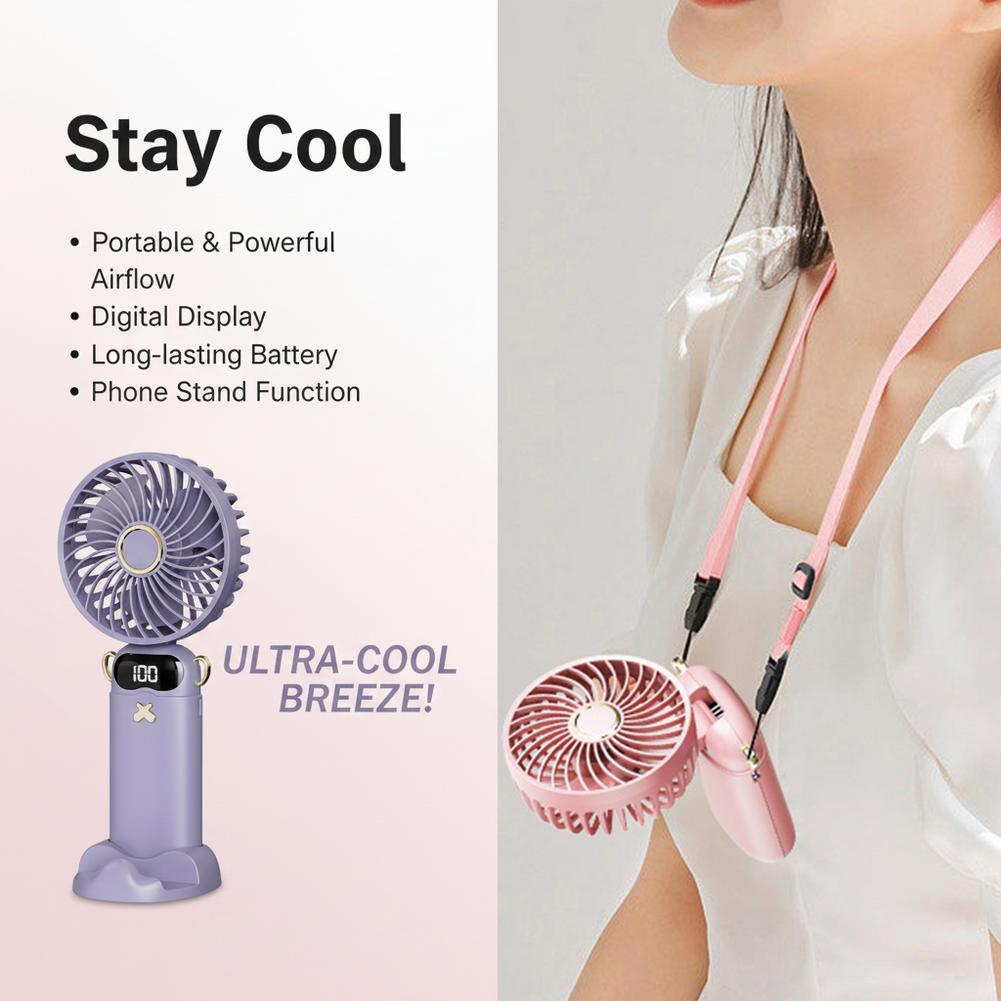 Portable Mini Fan With 6 Speed – Outdoor Usb Power Bank recenzja i cena