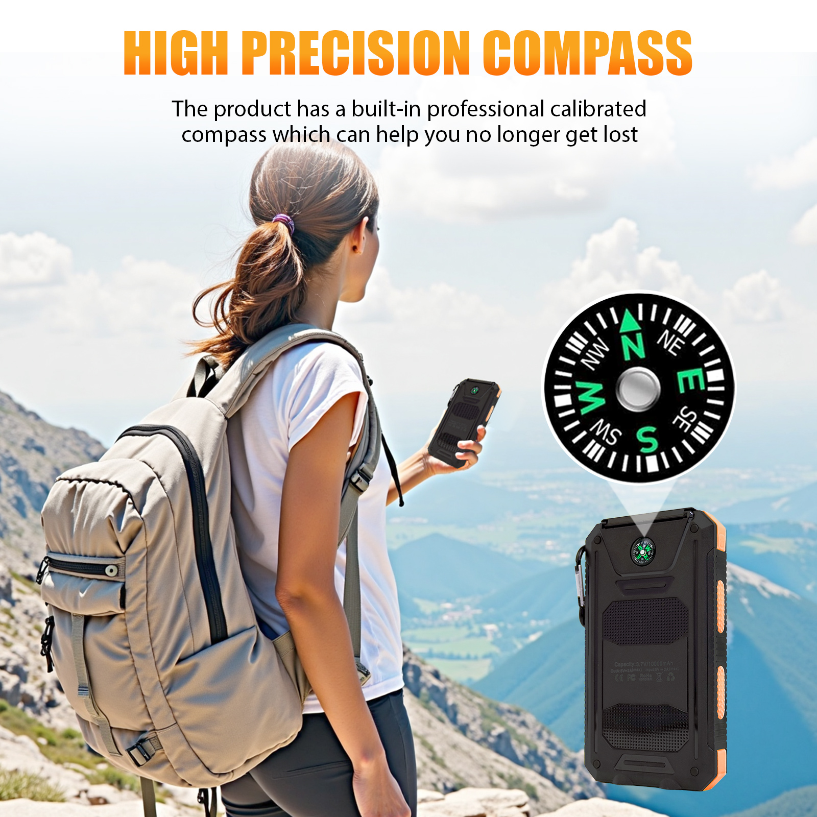 10000mAh Solar Power Bank Port – Outdoor Usb Power Bank recenzja i cena