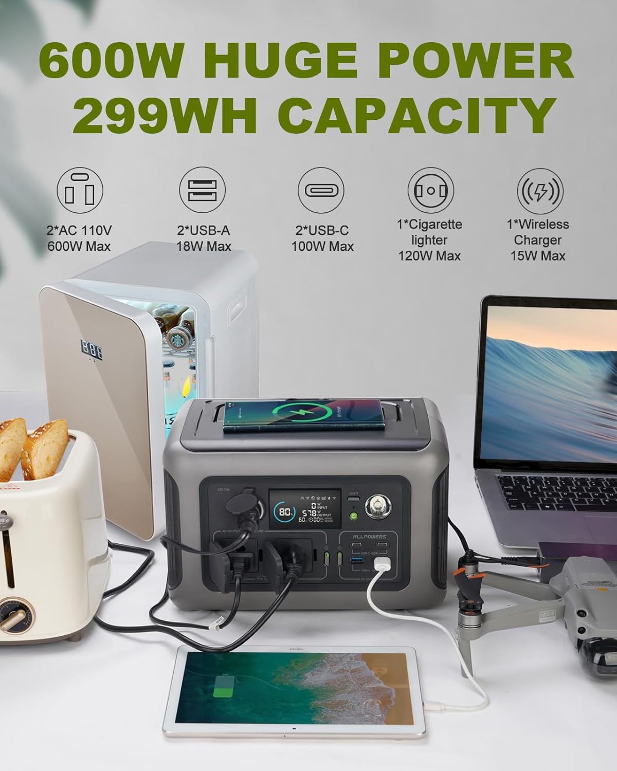 ALLPOWERS Portable Power Stati – Outdoor Power Tower recenzja i cena