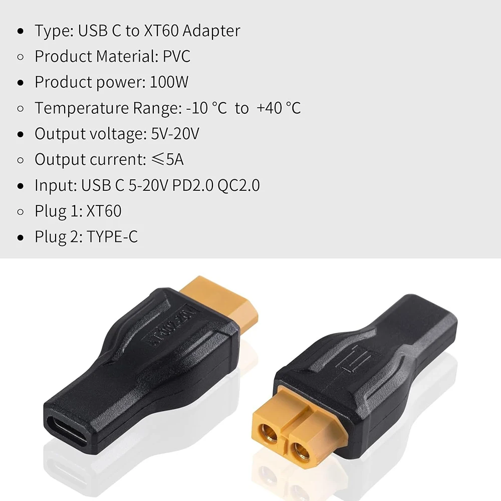 USB C to XT60 Adapter Converte – Outdoor Usb Power Adapter recenzja i cena