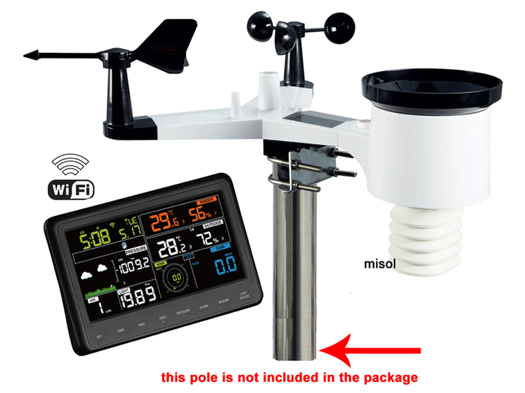 MISOL WiFi Weather Station wit – Outdoor Power Tower recenzja i cena