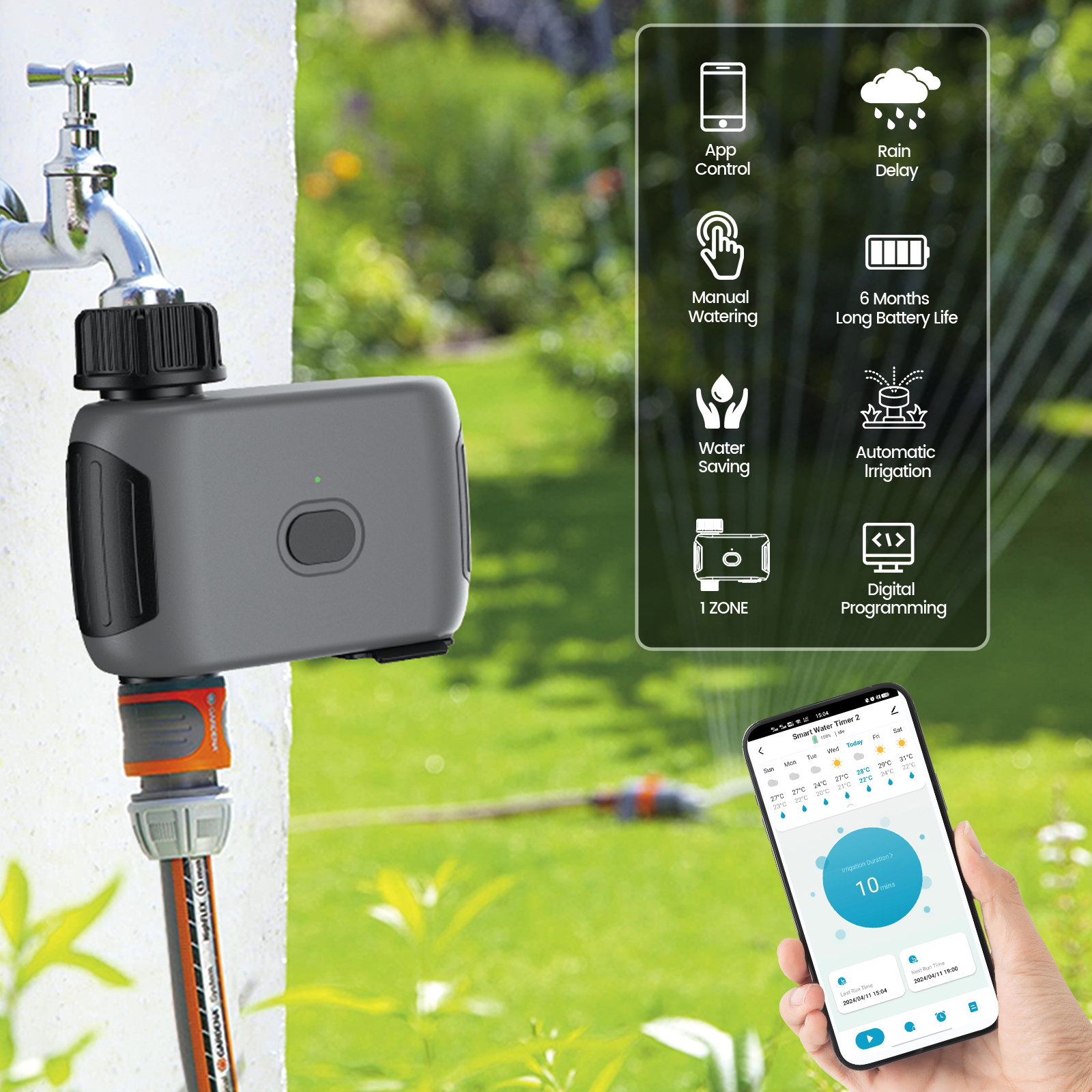 Insoma Wifi Sprinkler Timer Au – Outdoor Power Timer recenzja i cena