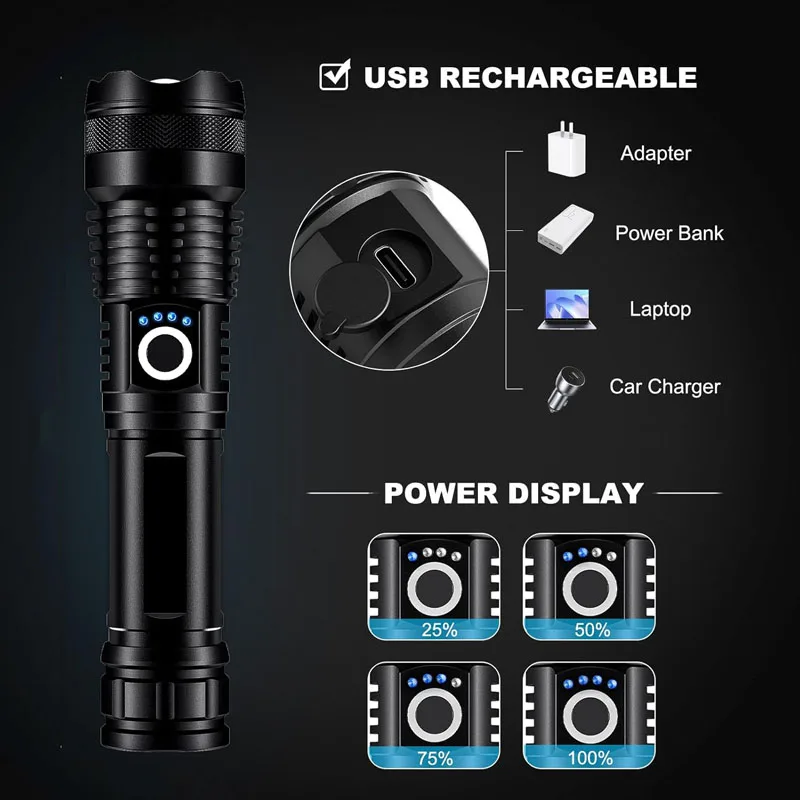 P50 Powerful LED Flashlight -  – Outdoor Power Works recenzja i cena