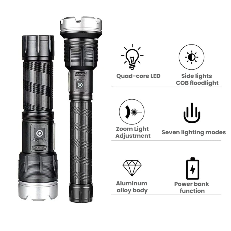 High-power LED Flashlight Tele – Outdoor Power For Camping recenzja i cena