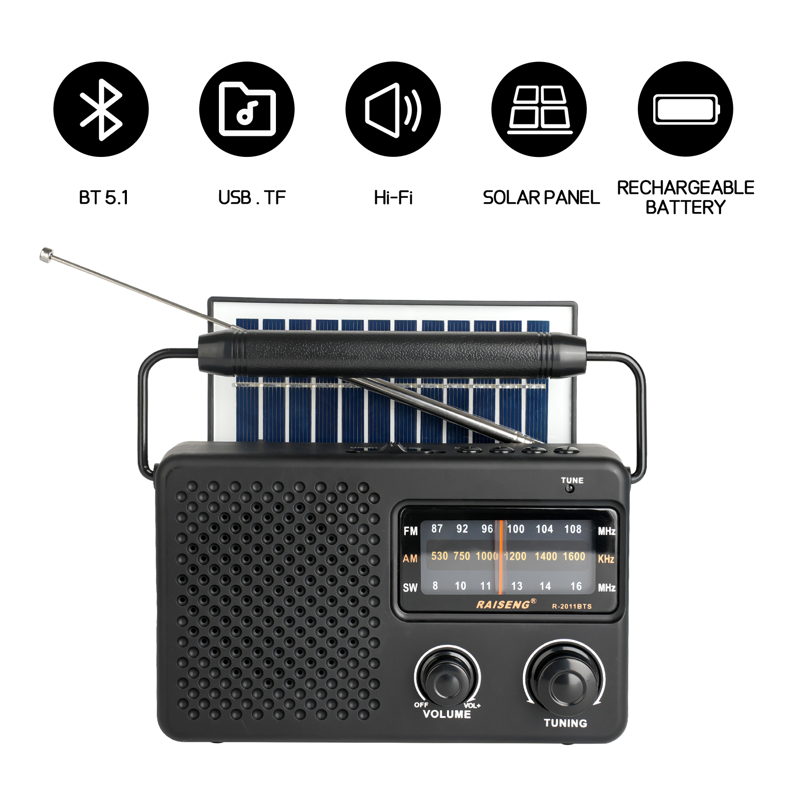 R-2011BTS portable radio AM FM – Outdoor Power Jack recenzja i cena